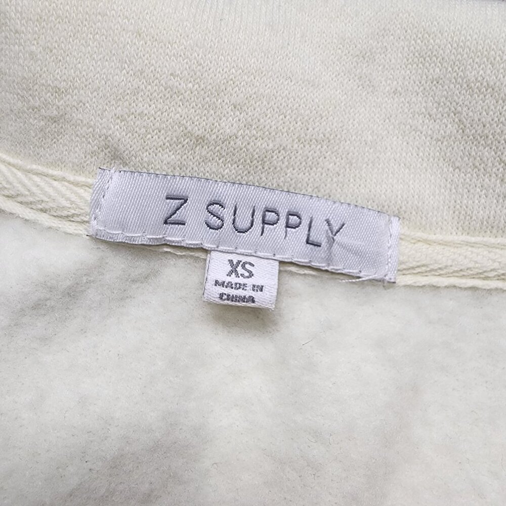 Z Supply Half Zip Sweatshirt Pullover Yellow Size… - image 5